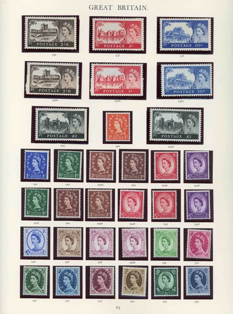 Great Britain stamps in three Windsor albums with fine unmounted mint collection from 1952-1985 with - Image 2 of 5