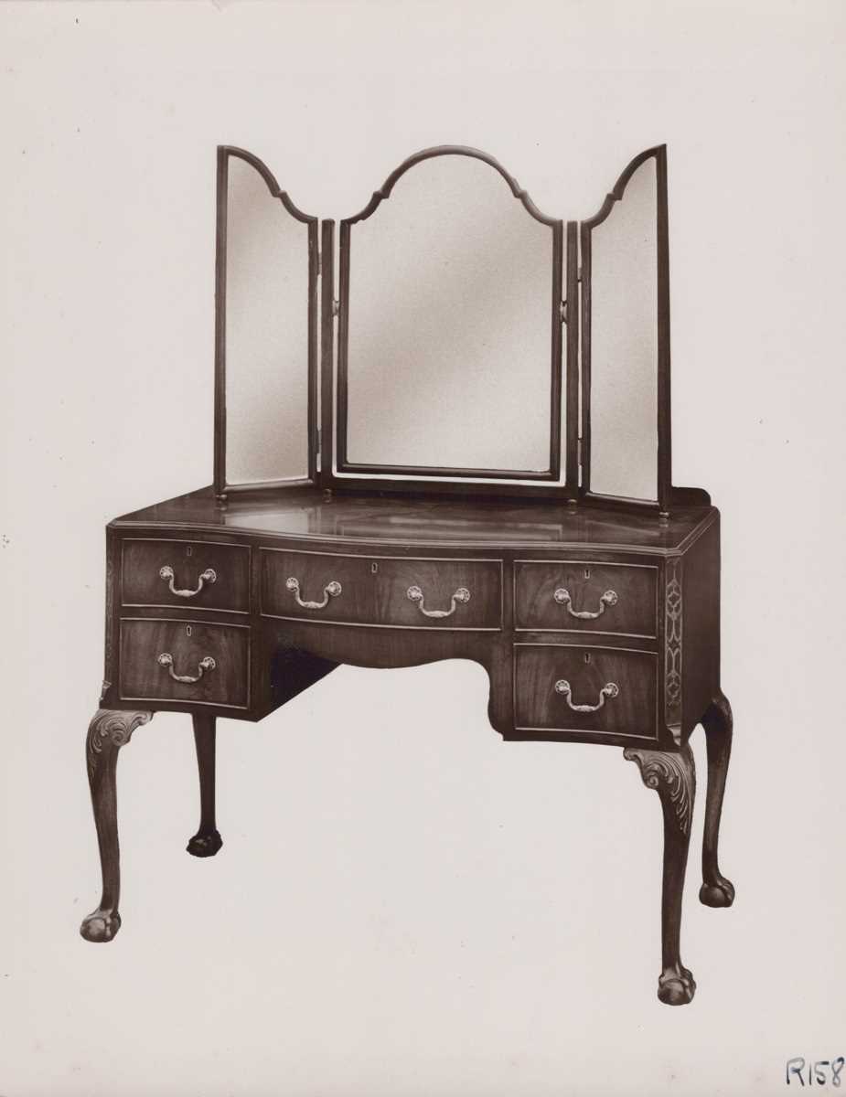PHOTOGRAPHS. A collection of ten postcards and approximately 145 photographs of furniture, circa - Image 11 of 13