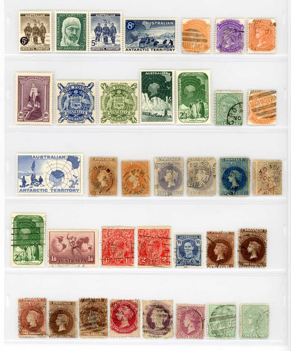 British Commonwealth stamp collection in two boxed safe albums with mostly George VI and early Queen