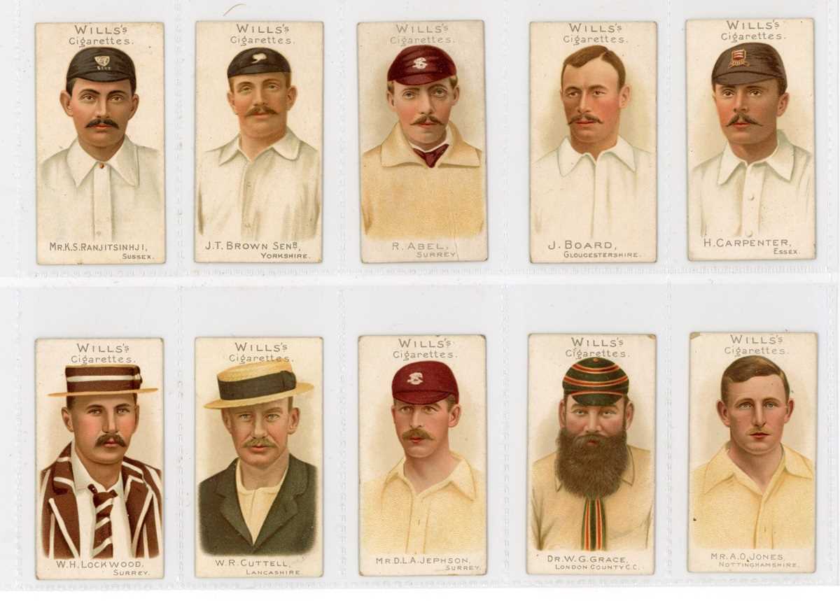 A set of 50 Wills 'Cricketers Series' cigarette cards circa 1901, together with 16 Wills ‘ - Image 6 of 19