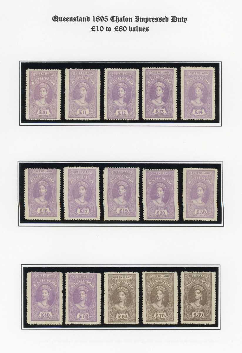 Chalon heads specialized stamp collection in an album with Nova Scotia 1851-7 1d plate proof in - Bild 11 aus 18