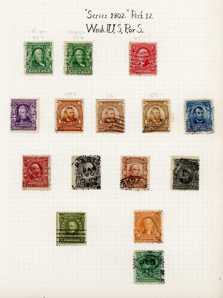 USA stamp collection in two albums from 1851 3 cents and 12 cents used, 1870-75 to 90 cents carmine, - Image 3 of 7