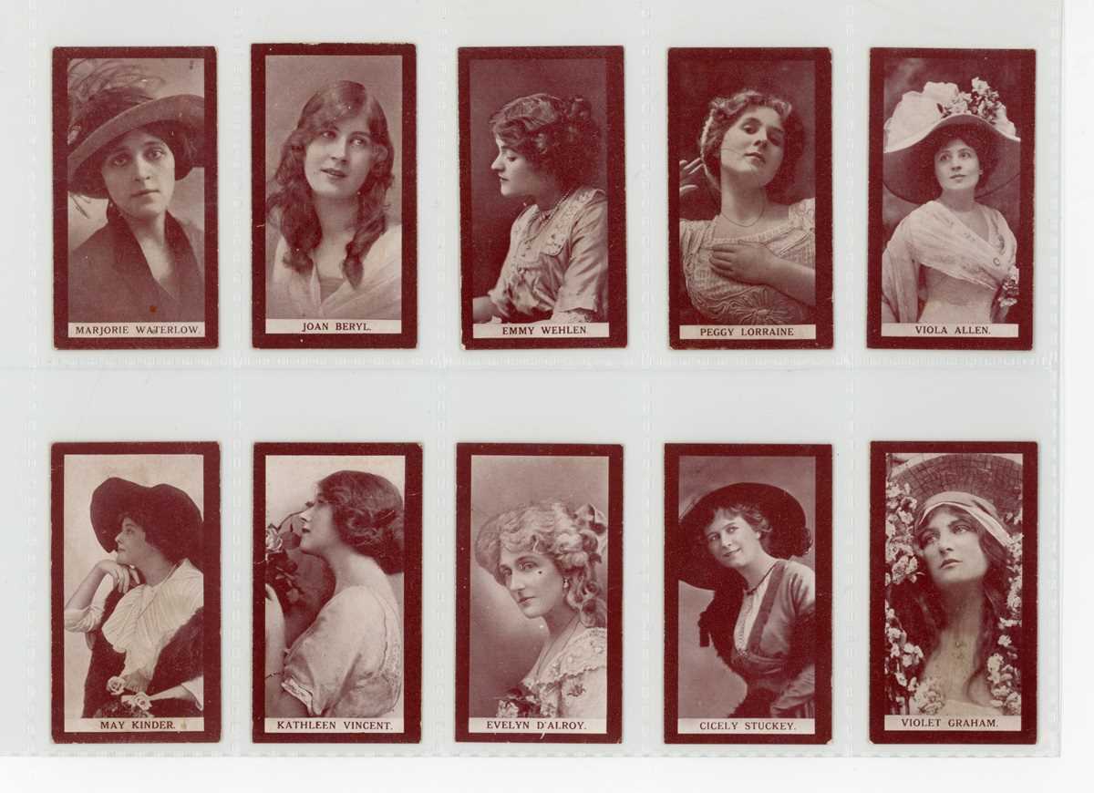 Two albums of cigarette cards, all beauties or actors and actresses, including 19 Albert Baker ‘ - Image 10 of 11