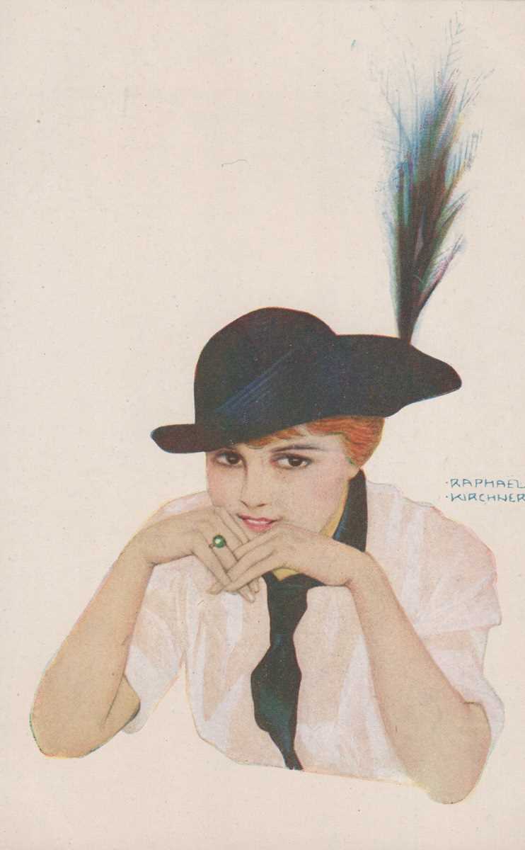An album containing approximately 200 postcards of glamour interest, the majority female fashion and - Image 8 of 15