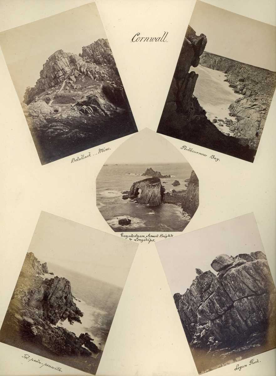 PHOTOGRAPHS. An album containing approximately 71 mounted albumen-print photographs mainly of - Image 2 of 5