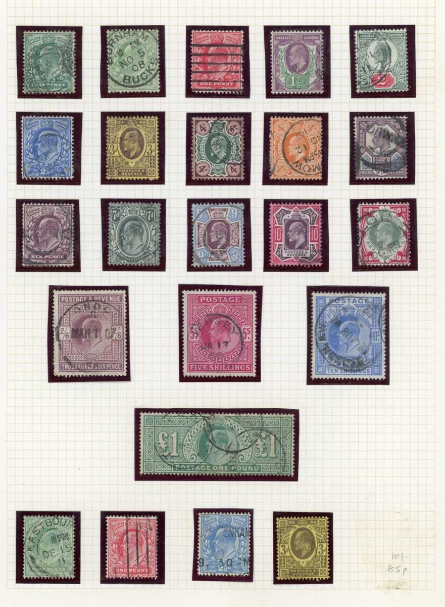 Great Britain stamps in an album from 1840 1d black (two) with four margins 2d blue, 1867 5 - Image 5 of 11