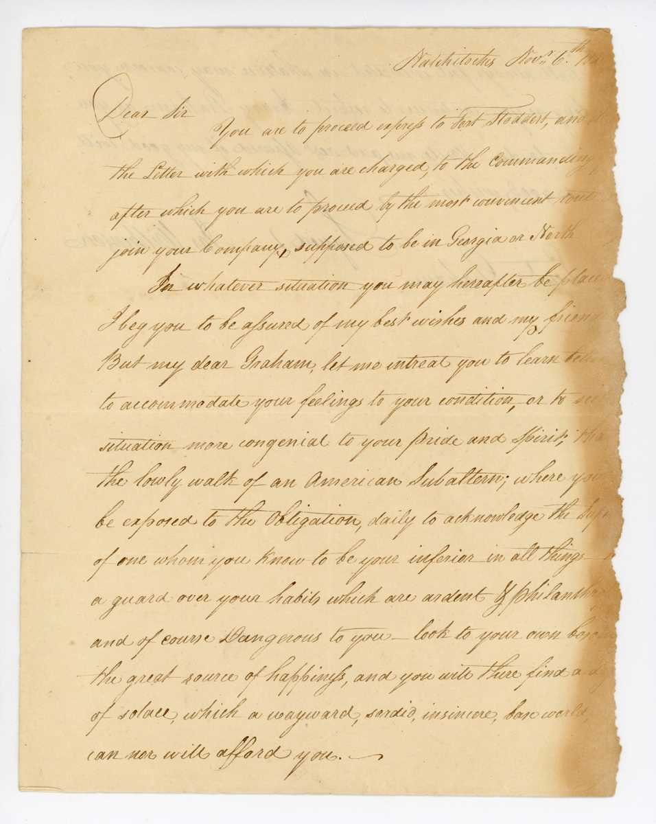 AMERICAN HISTORY. Two autographed letters signed (a.l.s.) by Lieut Henry R. Graham dated 1st July - Image 5 of 7