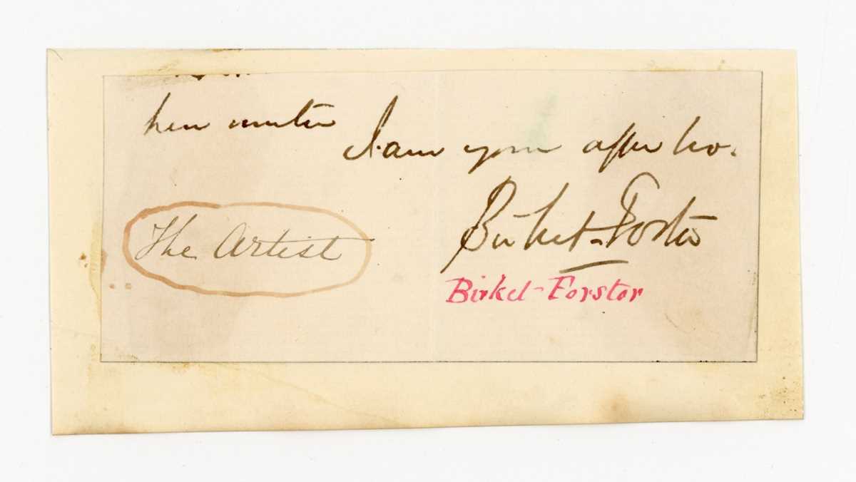 AUTOGRAPHS. A collection of approximately 65 clipped signatures of notable Victorians, including - Bild 4 aus 6