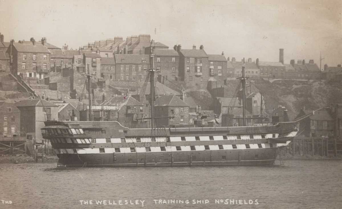 A collection of 12 postcards relating the Wellesley Training Ship in North Shields, including a - Image 5 of 7