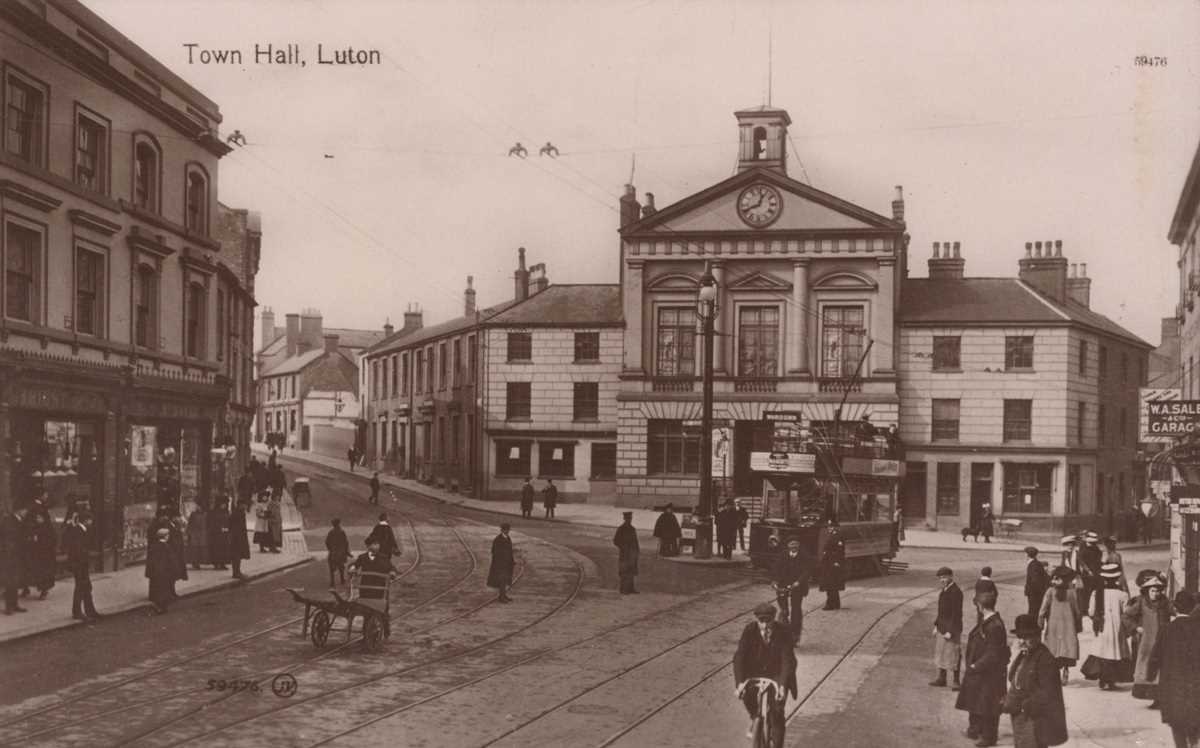 A collection of 26 postcards of Bedfordshire including photographic postcards titled ‘West Street, - Image 5 of 5