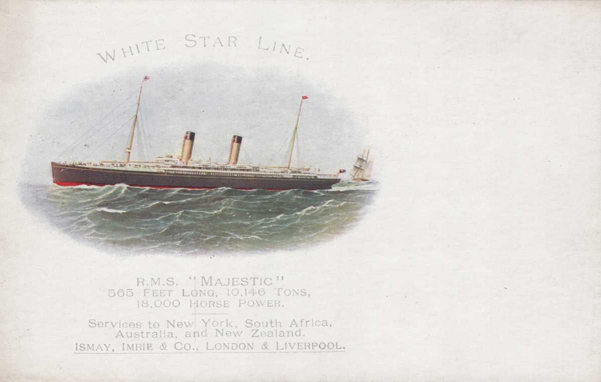 An album containing 59 postcards of shipping interest including two Japanese line cards with - Bild 3 aus 6