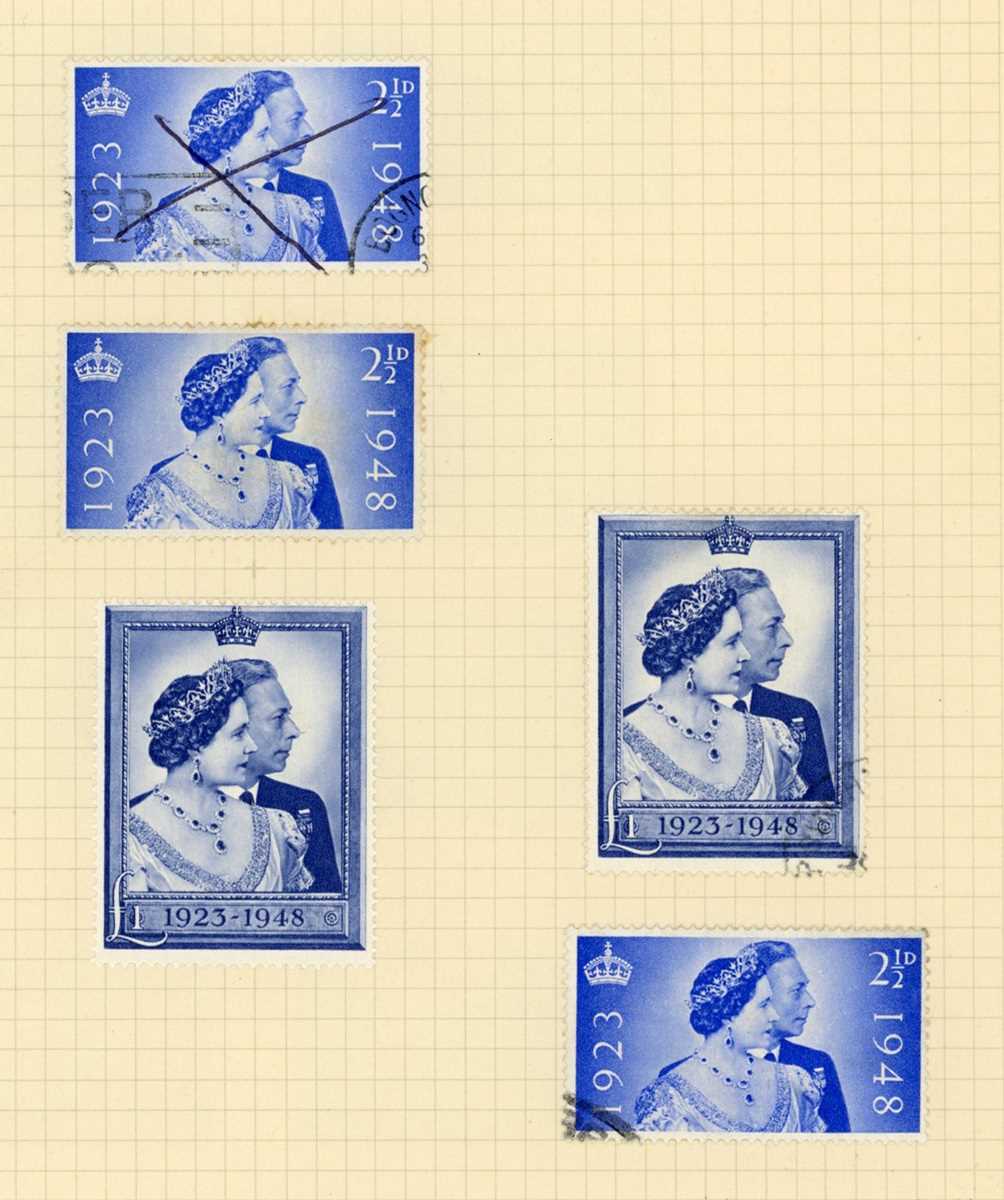 Great Britain stamps in album from 1840 1d black and 2d blue used up to 1972 with surface printed, - Image 8 of 10