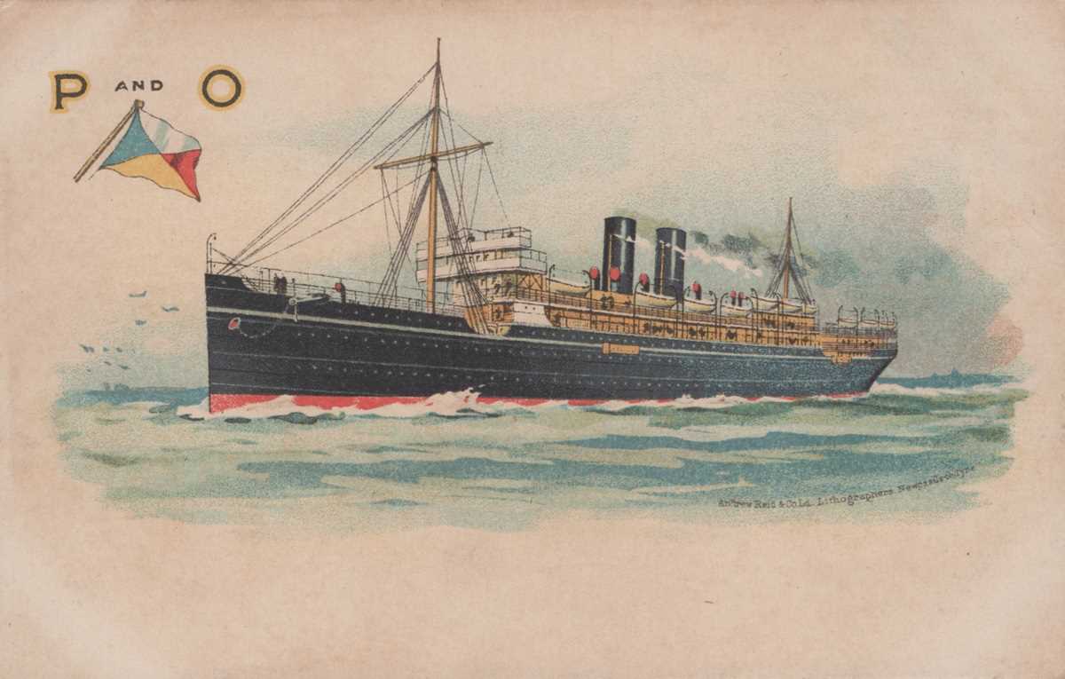 An album containing 59 postcards of shipping interest including two Japanese line cards with - Bild 6 aus 6