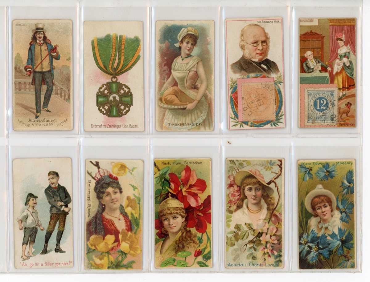 An album containing American and Salmon & Gluckstein cigarette cards, including 34 Dukes ‘ - Bild 6 aus 8