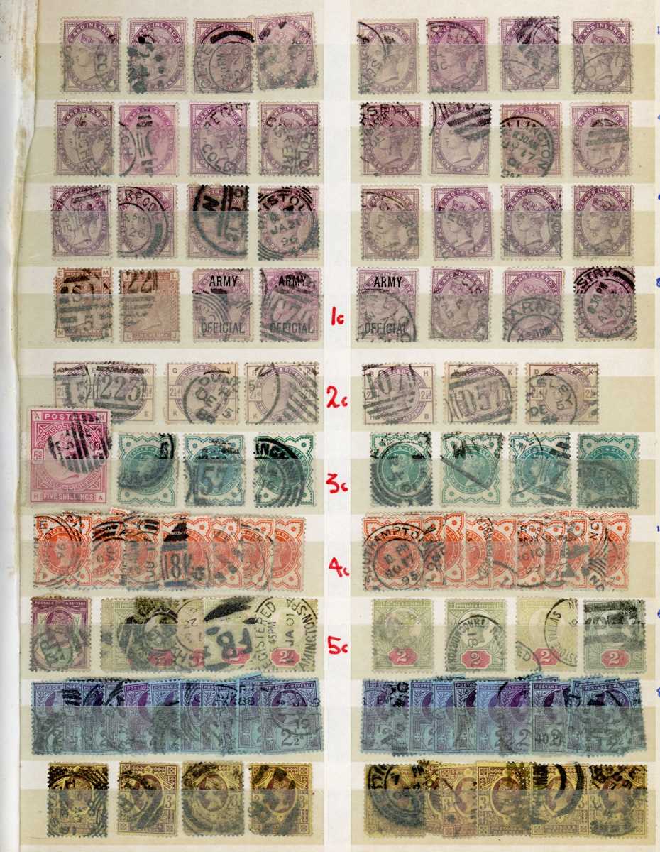 World stamps in two albums and eight stock books - Great Britain from 1840 1d blacks (cut into), - Bild 5 aus 6