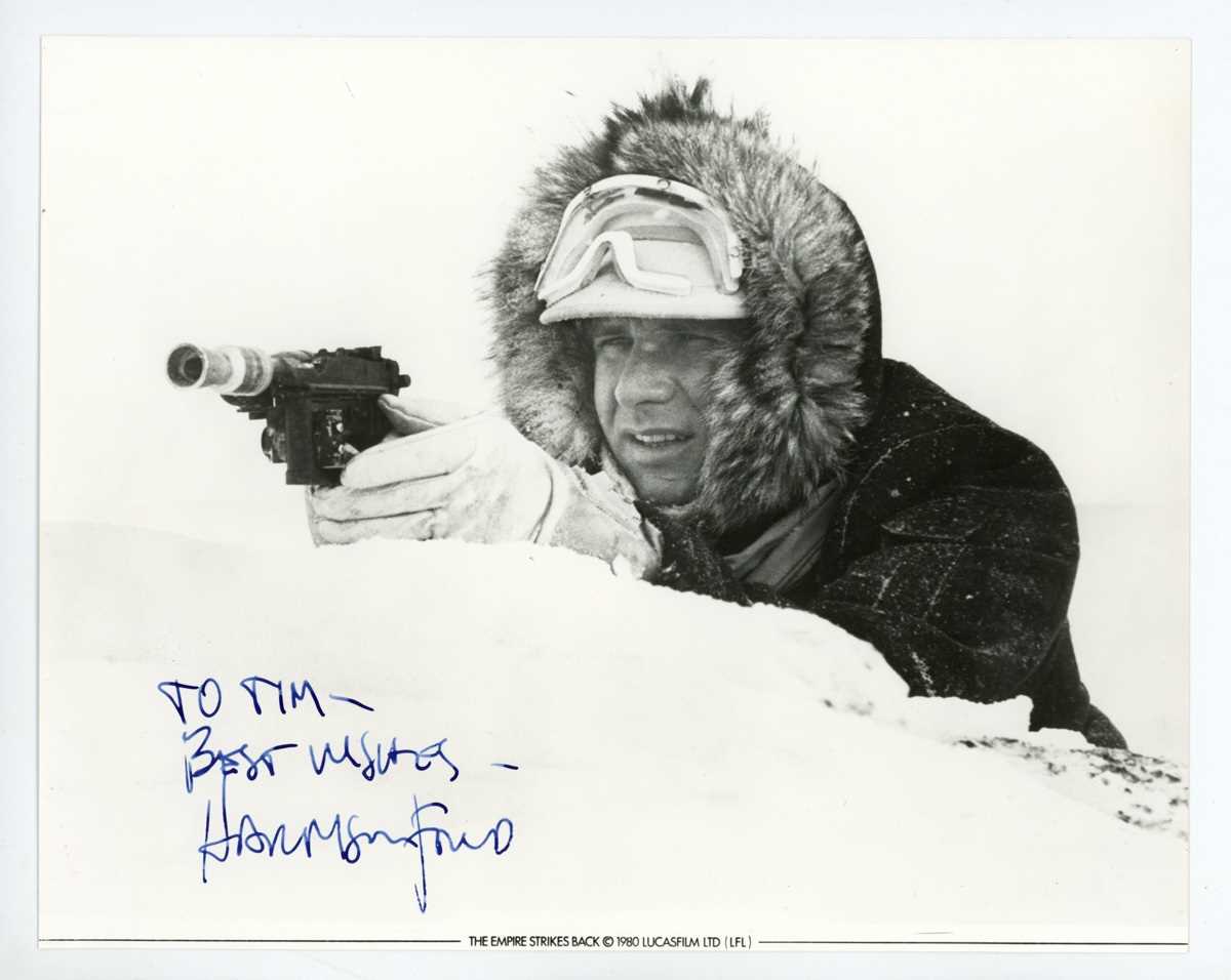 AUTOGRAPHS, STAR WARS. A group of four signed black and white photographs, comprising Mark Hamill in - Bild 2 aus 4