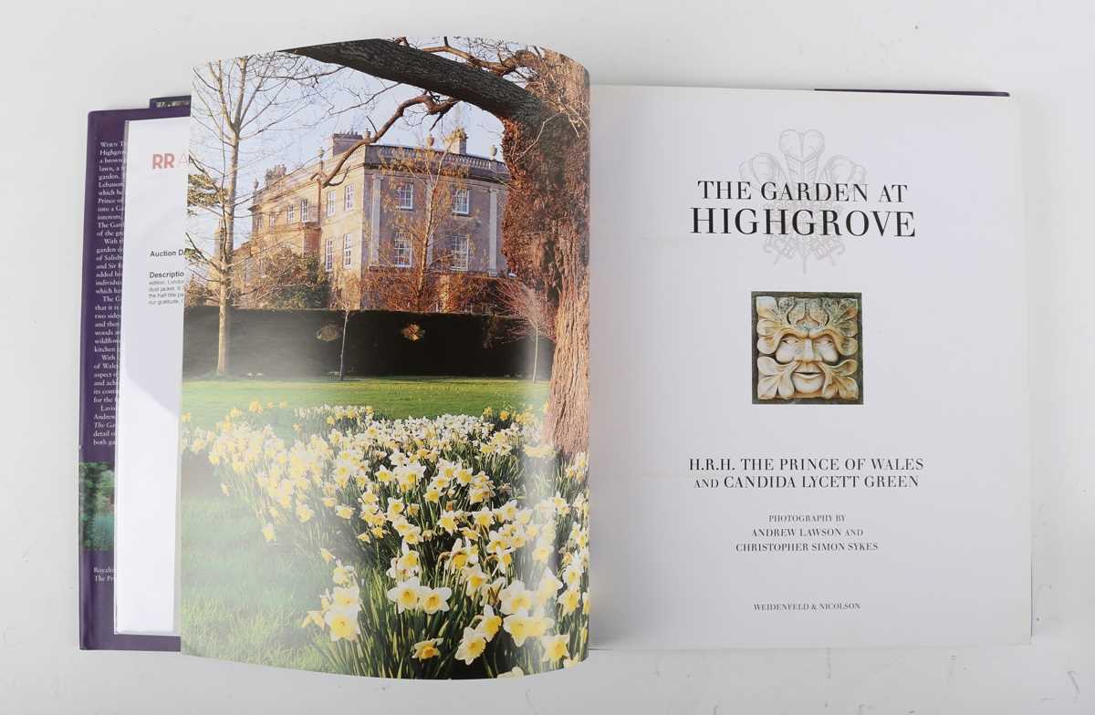 AUTOGRAPH, ROYALTY. A first edition copy of ‘The Garden at Highgrove’ signed and dedicated by King - Image 3 of 3