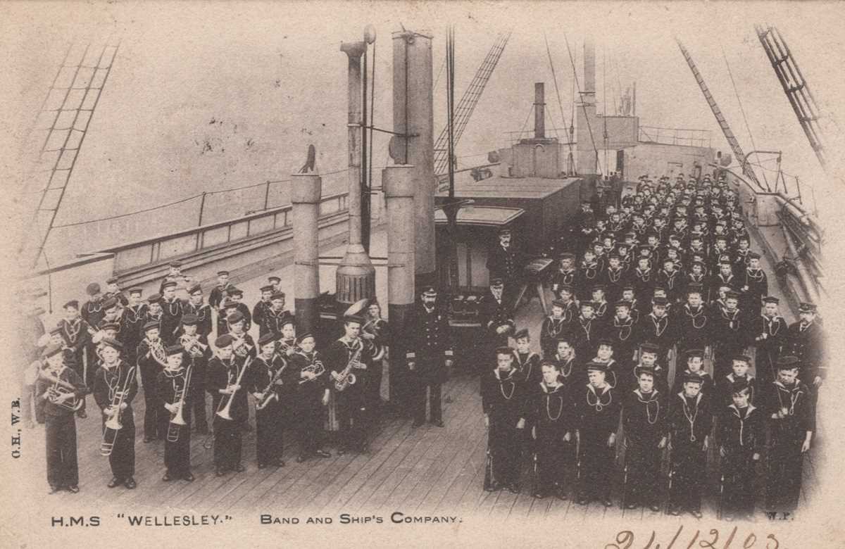 A collection of 12 postcards relating the Wellesley Training Ship in North Shields, including a - Image 3 of 7