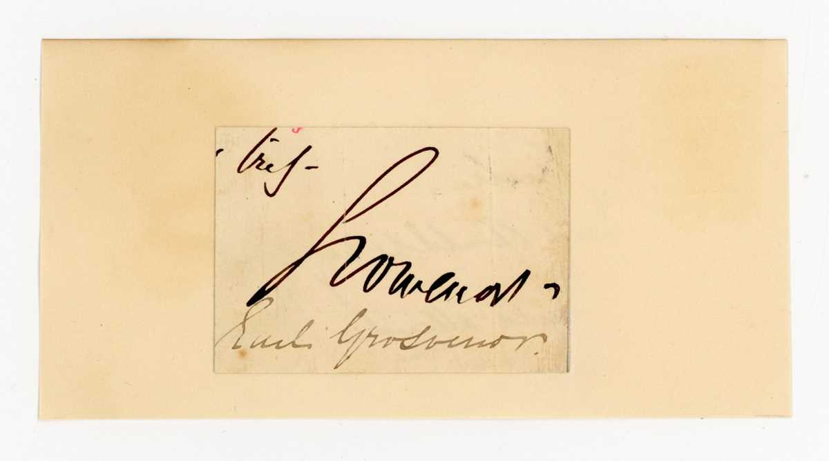 AUTOGRAPHS. A collection of approximately 65 clipped signatures of notable Victorians, including - Bild 6 aus 6