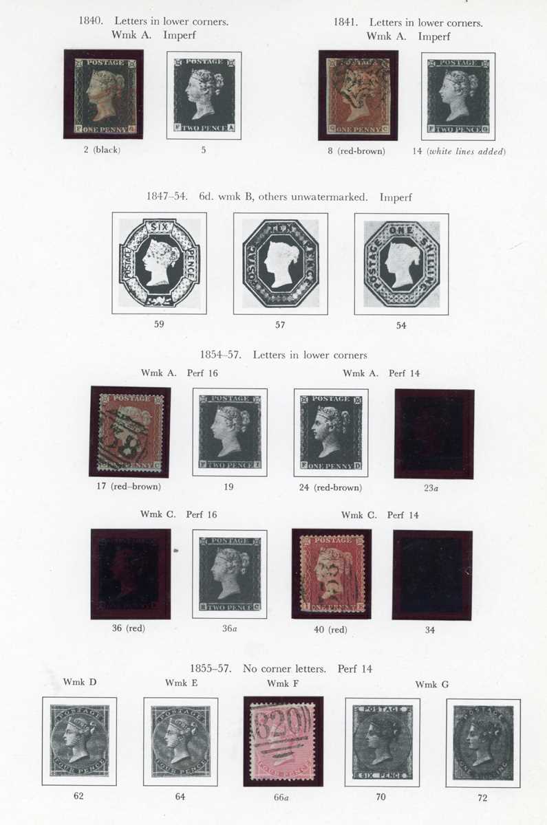 Great Britain stamp collection in three albums and three stock books from 1840 1d black used, 1d - Image 3 of 7