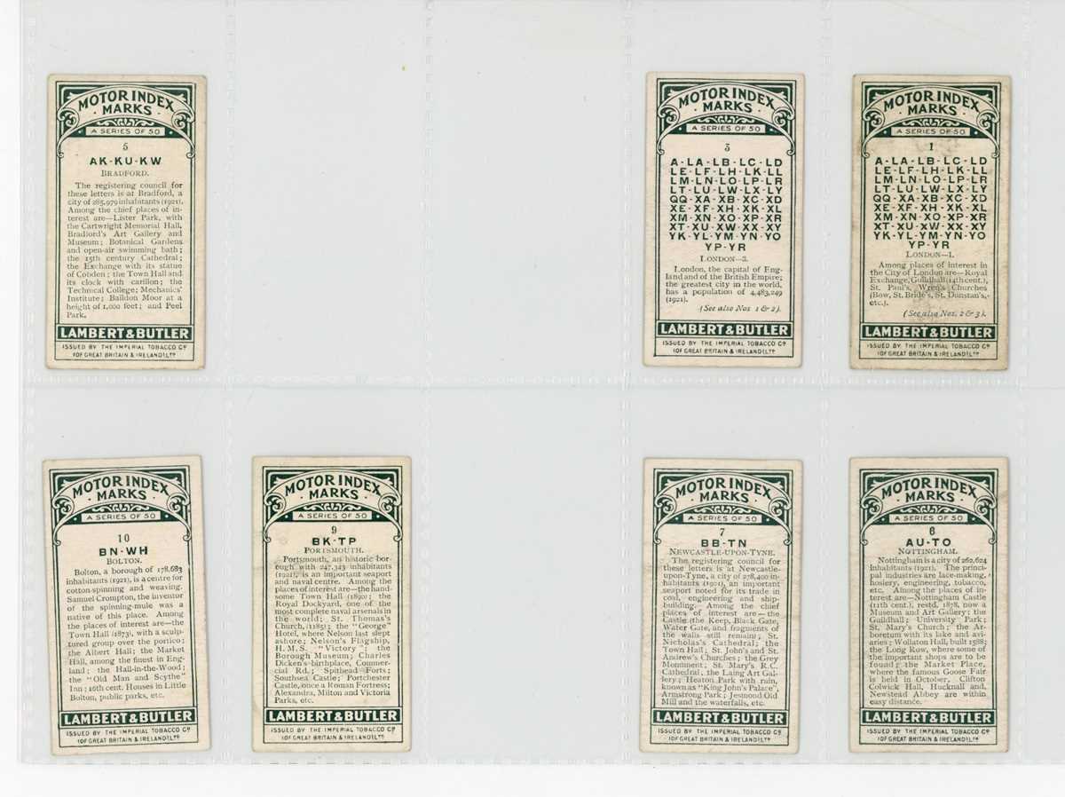 A large collection of cigarette and trade cards in 38 albums, including 65 Lambert & Butler ‘Motor - Bild 3 aus 6