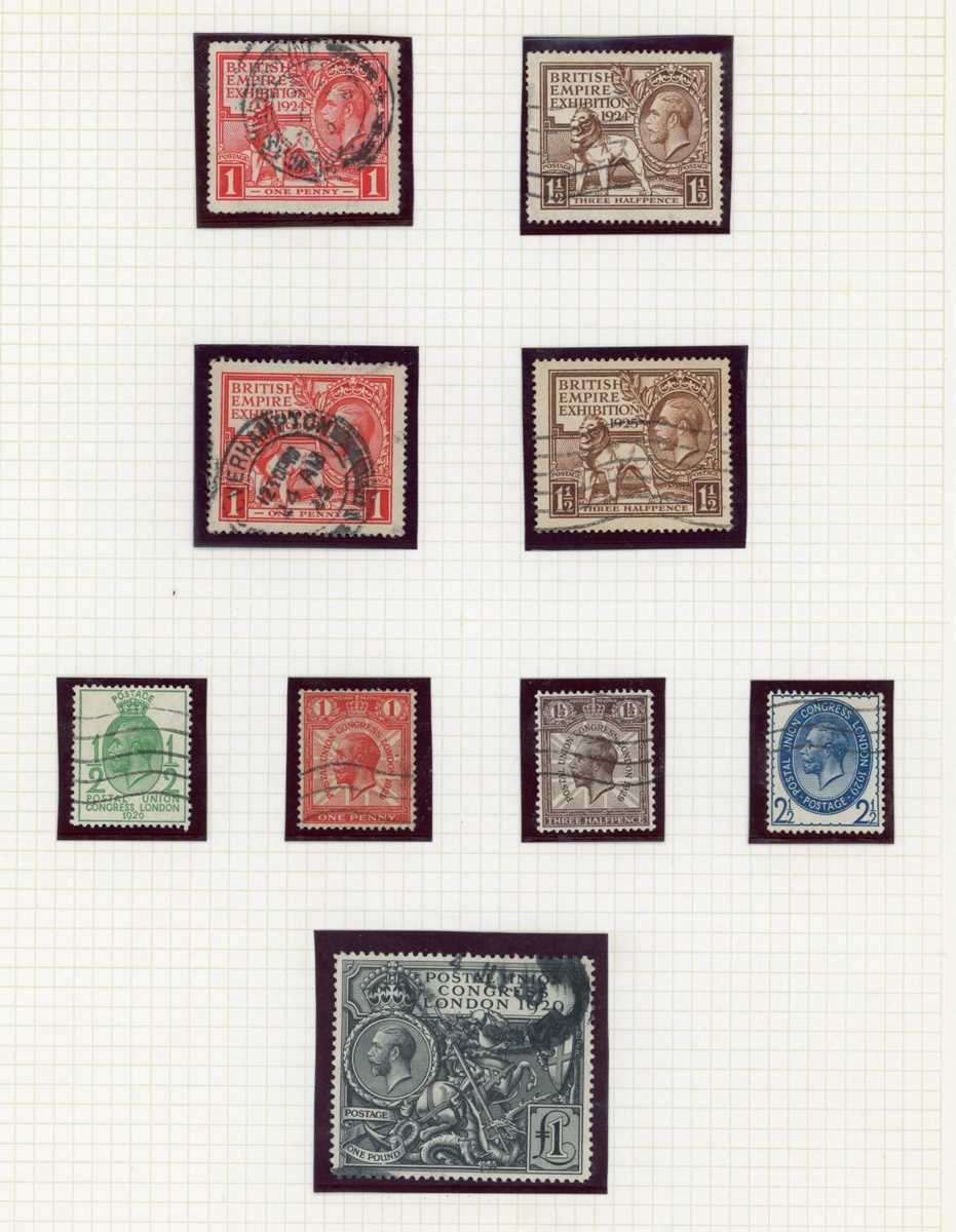 Great Britain stamps in an album from 1840 1d black (two) with four margins 2d blue, 1867 5 - Image 9 of 11
