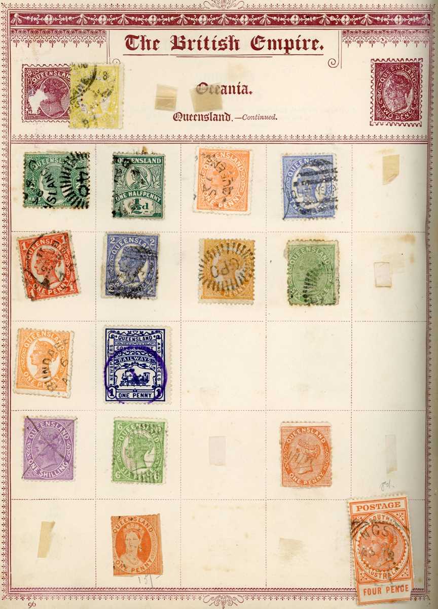 World stamps in old 'Empire' album, Strand album, loose on leaves, packets and first day covers. - Bild 2 aus 6