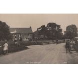 A collection of 36 postcards of Sussex, including photographic postcards titled 'At Walberton', '