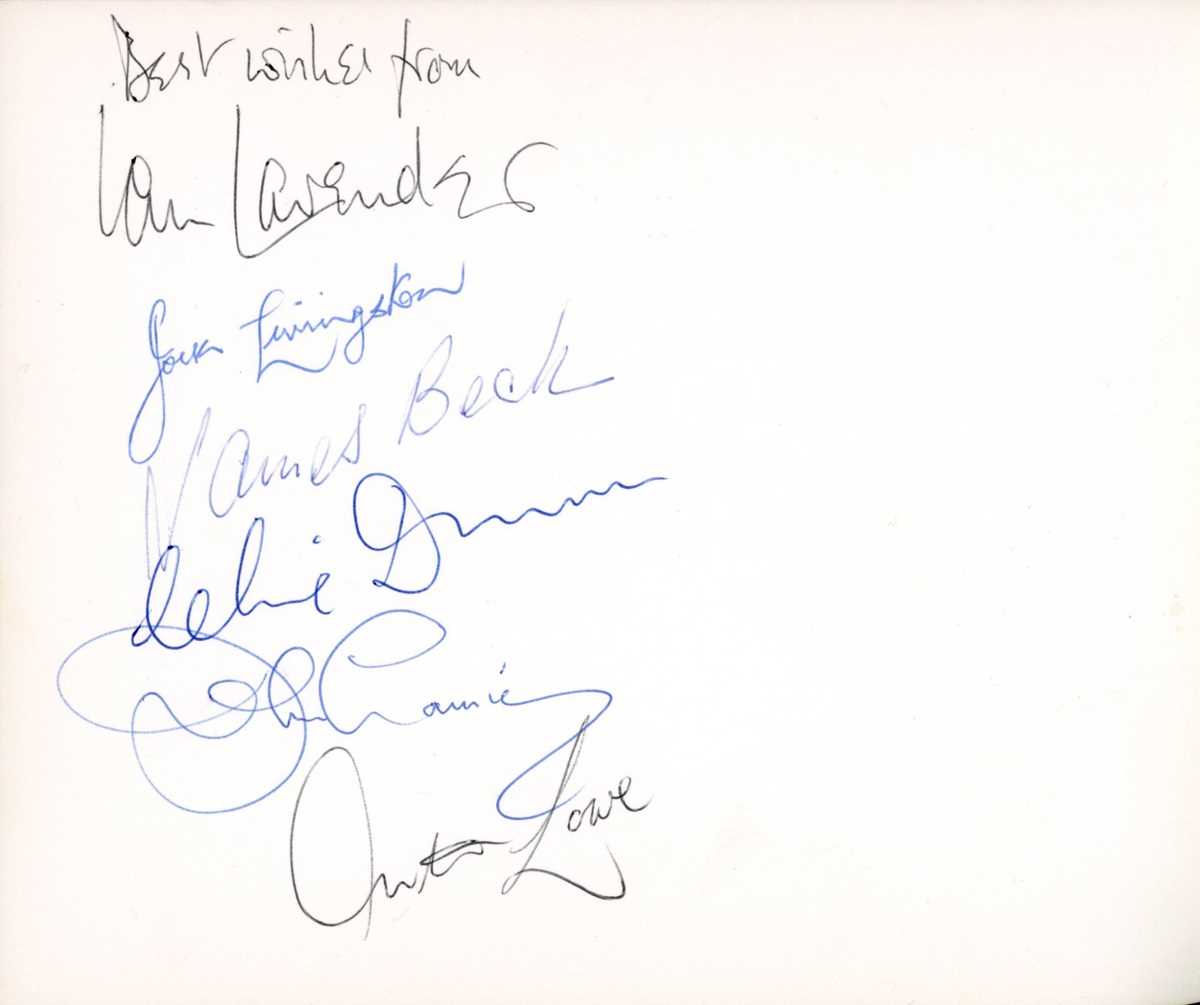 AUTOGRAPHS. An autograph album containing approximately 110 autographs on the recto and verso of - Image 6 of 6