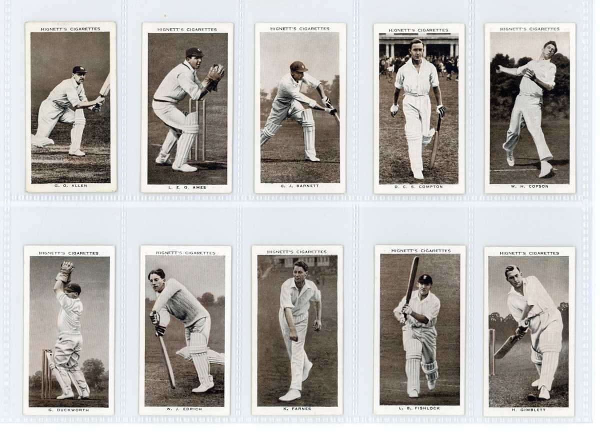 An album of cigarette and trade cards of sport interest, including 7 Rutter & Co ‘Cricketers - Image 4 of 8