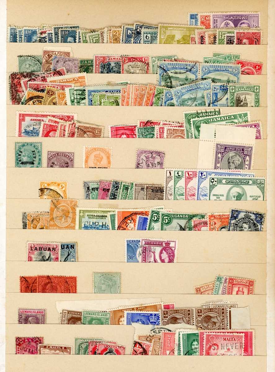 World stamps in nine albums and stock books with mostly earlier issues mint and used, plus packets - Image 9 of 14