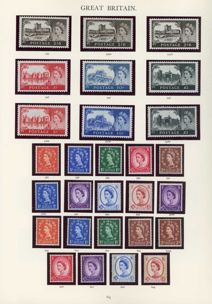 Great Britain stamps in three Windsor albums with fine unmounted mint collection from 1952-1985 with - Image 3 of 5