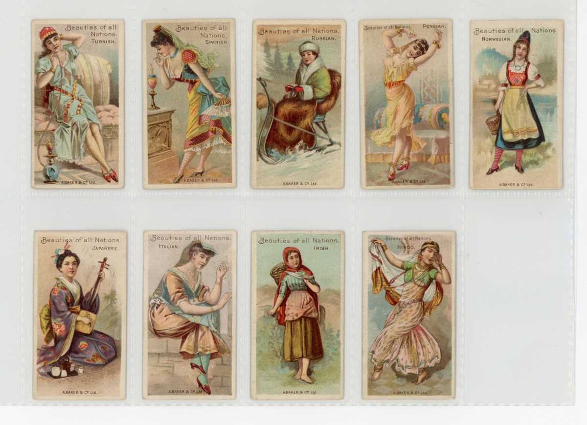 Two albums of cigarette cards, all beauties or actors and actresses, including 19 Albert Baker ‘ - Image 4 of 11