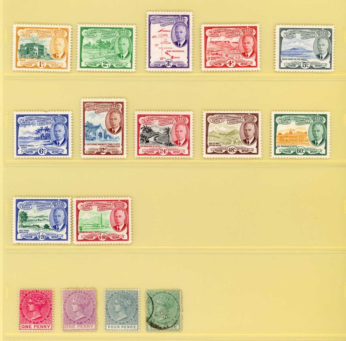 British Commonwealth stamp collection in two boxed safe albums with mostly George VI and early Queen - Bild 12 aus 16