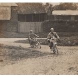 MOTORCYCLES. A large collection of photographs and ephemera relating to motorcycles and motorbikes.