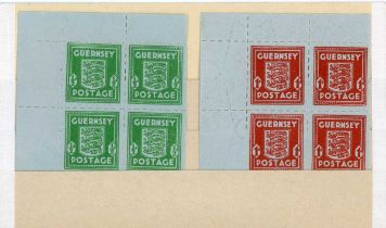 Channel Islands Wartime stamp issues with Guernsey 1942 bank note, paper ½d and 1d unmounted mint