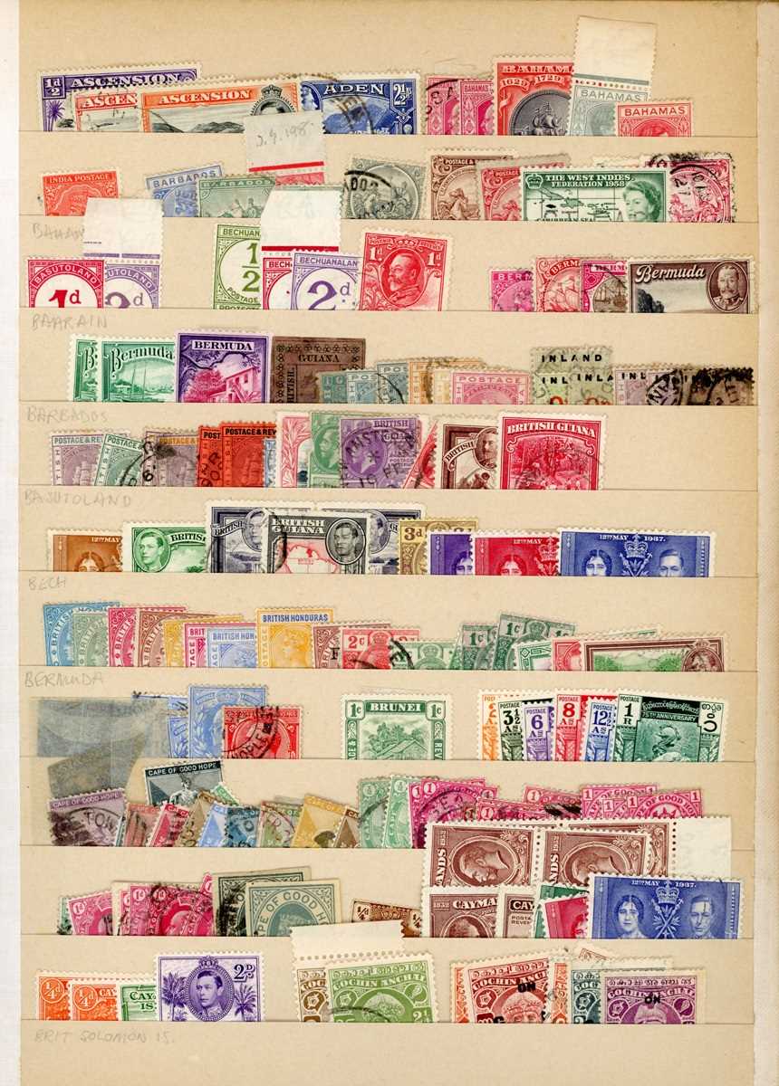 World stamps in nine albums and stock books with mostly earlier issues mint and used, plus packets - Image 8 of 14