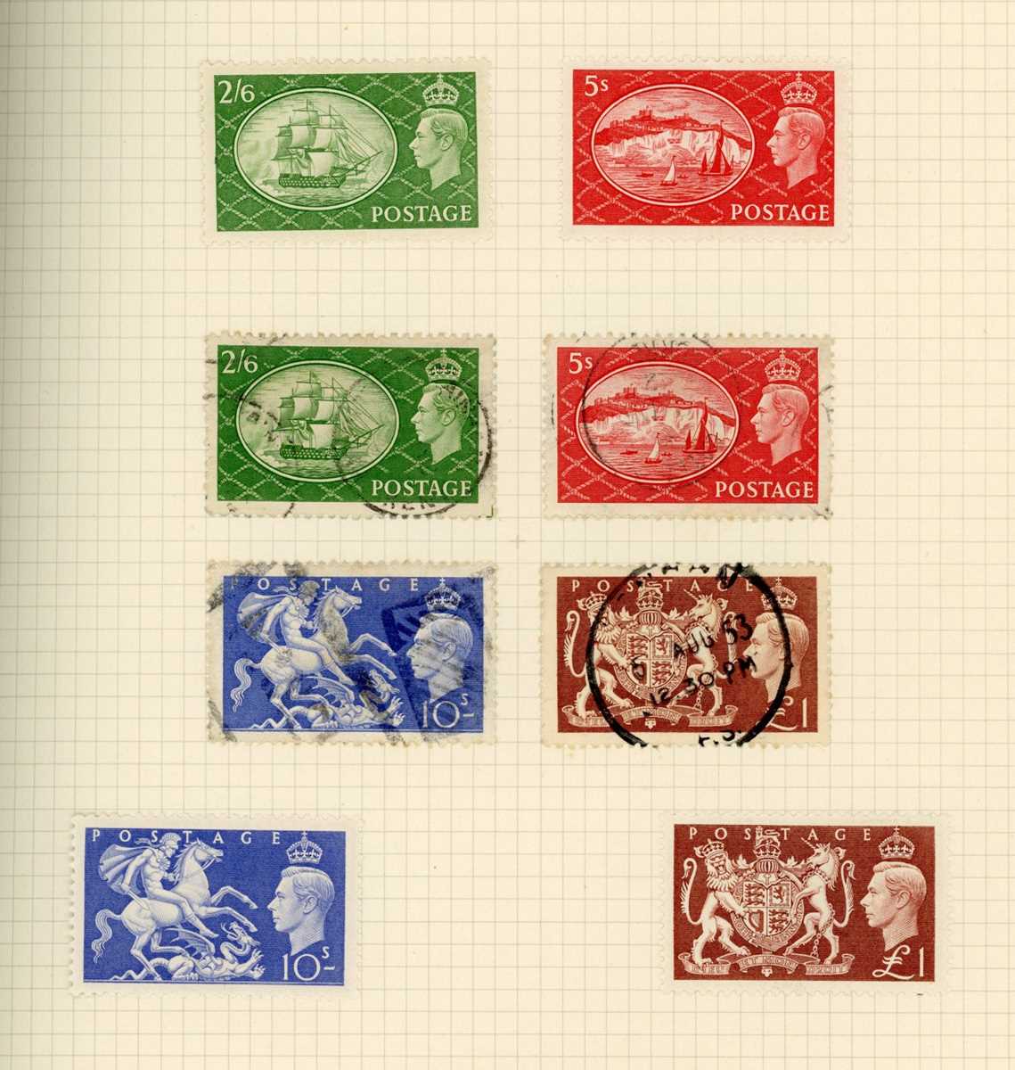 Great Britain stamps in album from 1840 1d black and 2d blue used up to 1972 with surface printed, - Image 9 of 10