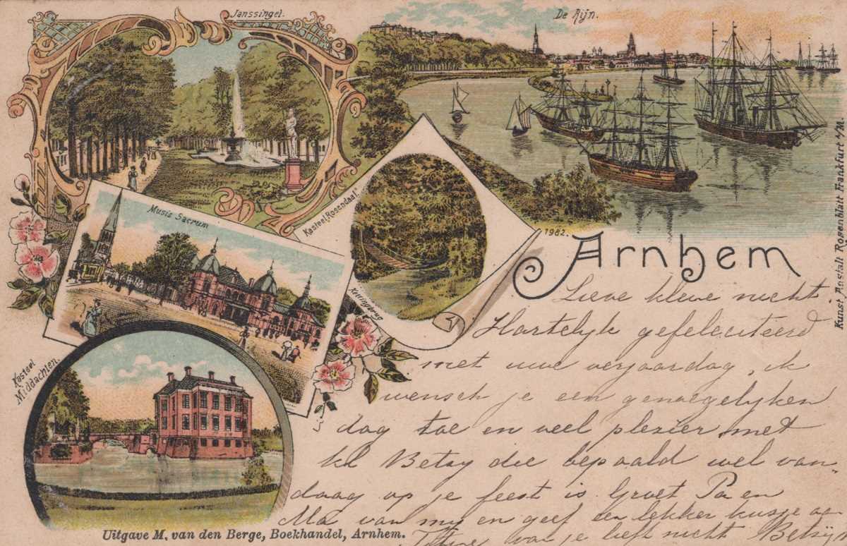 A group of 10 ‘Gruss Aus…’ postcards including Arnhem postally used 15/7/1898, Hamburg postally used - Bild 3 aus 20