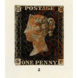 Great Britain stamps in two Windsor albums from 1840 1d black used (no margins), decimal mint