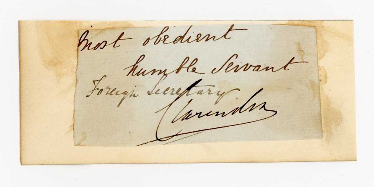 AUTOGRAPHS. A collection of approximately 65 clipped signatures of notable Victorians, including - Bild 2 aus 6