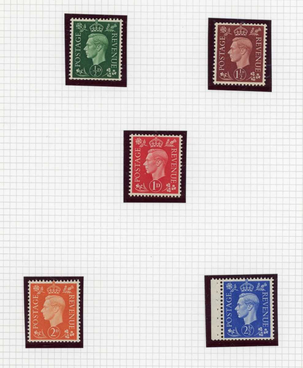 Great Britain stamps in two albums with George VI inverted and sideways watermarks mint, 1951 high - Bild 2 aus 4