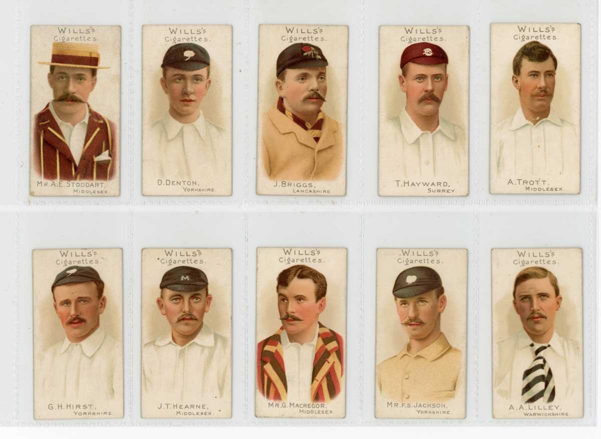 A set of 50 Wills 'Cricketers Series' cigarette cards circa 1901, together with 16 Wills ‘ - Image 2 of 19