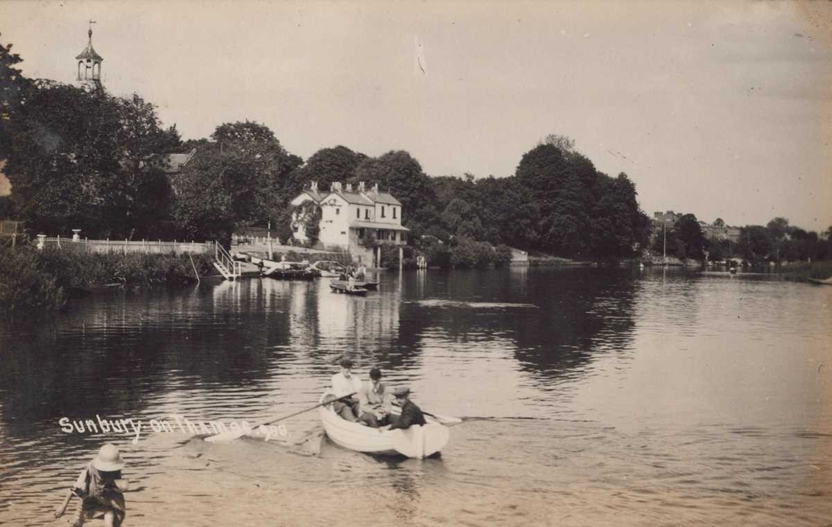 A collection of 45 postcards of Sunbury-on-Thames in Surrey, including postcards titled ‘Sunbury - Image 5 of 10