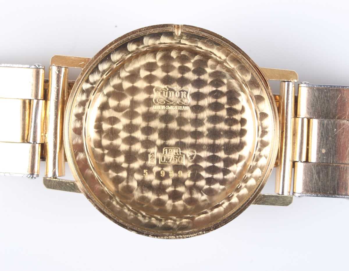 A Tudor Shock-Resisting 18ct gold circular cased gentleman's wristwatch, Ref. 1588, with signed - Image 3 of 7