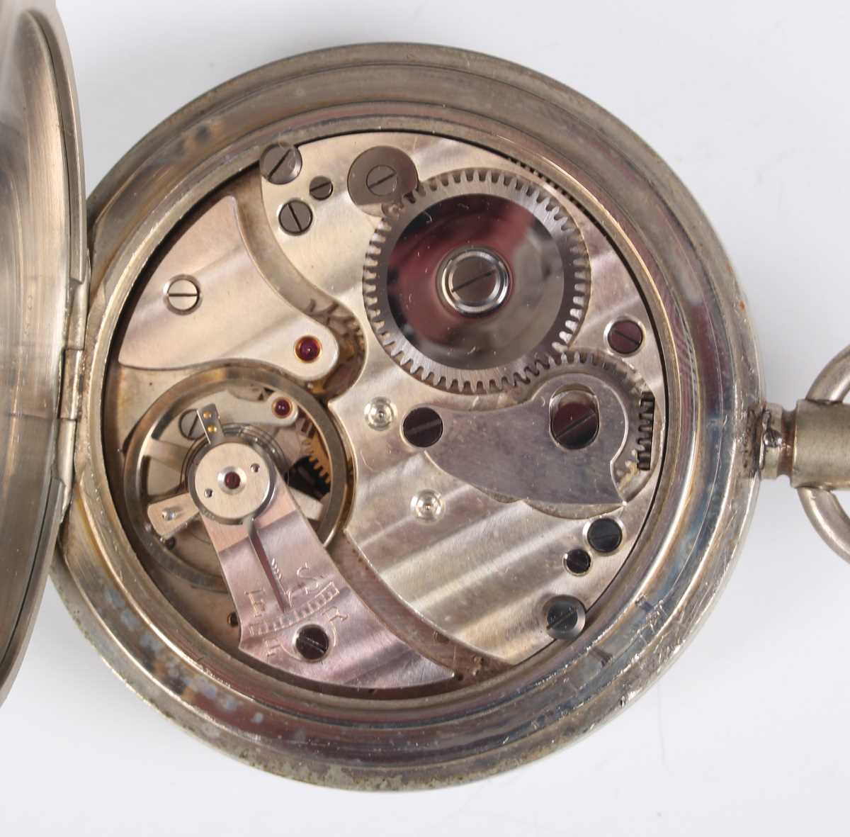 Two MoD issue nickel cased keyless wind open faced centre stop seconds thirty minute recording - Image 9 of 12