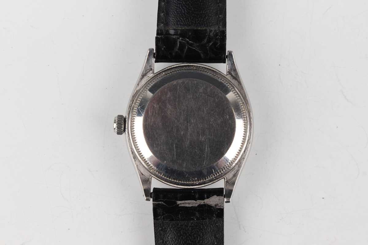 A Rolex Oyster-Perpetual steel cased gentleman's wristwatch, Ref. 6565, circa 1957, with signed - Image 5 of 8