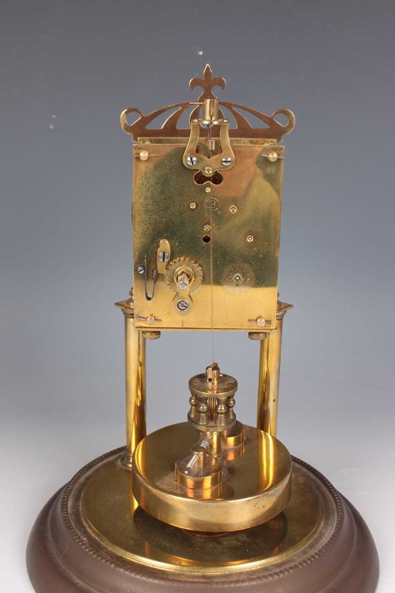 A 20th century brass lantern clock style mantel timepiece, height 24cm, together with a brass - Image 14 of 16