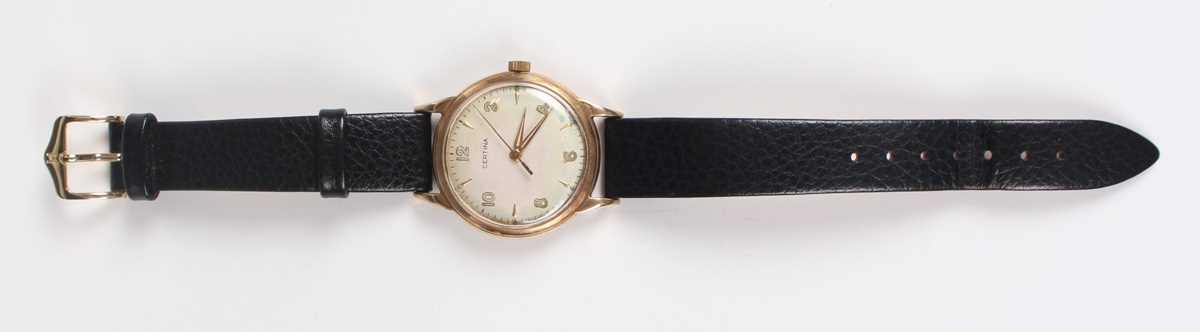 A Certina 9ct gold circular cased gentleman’s wristwatch with signed and jewelled 23-36 caliber - Image 6 of 6