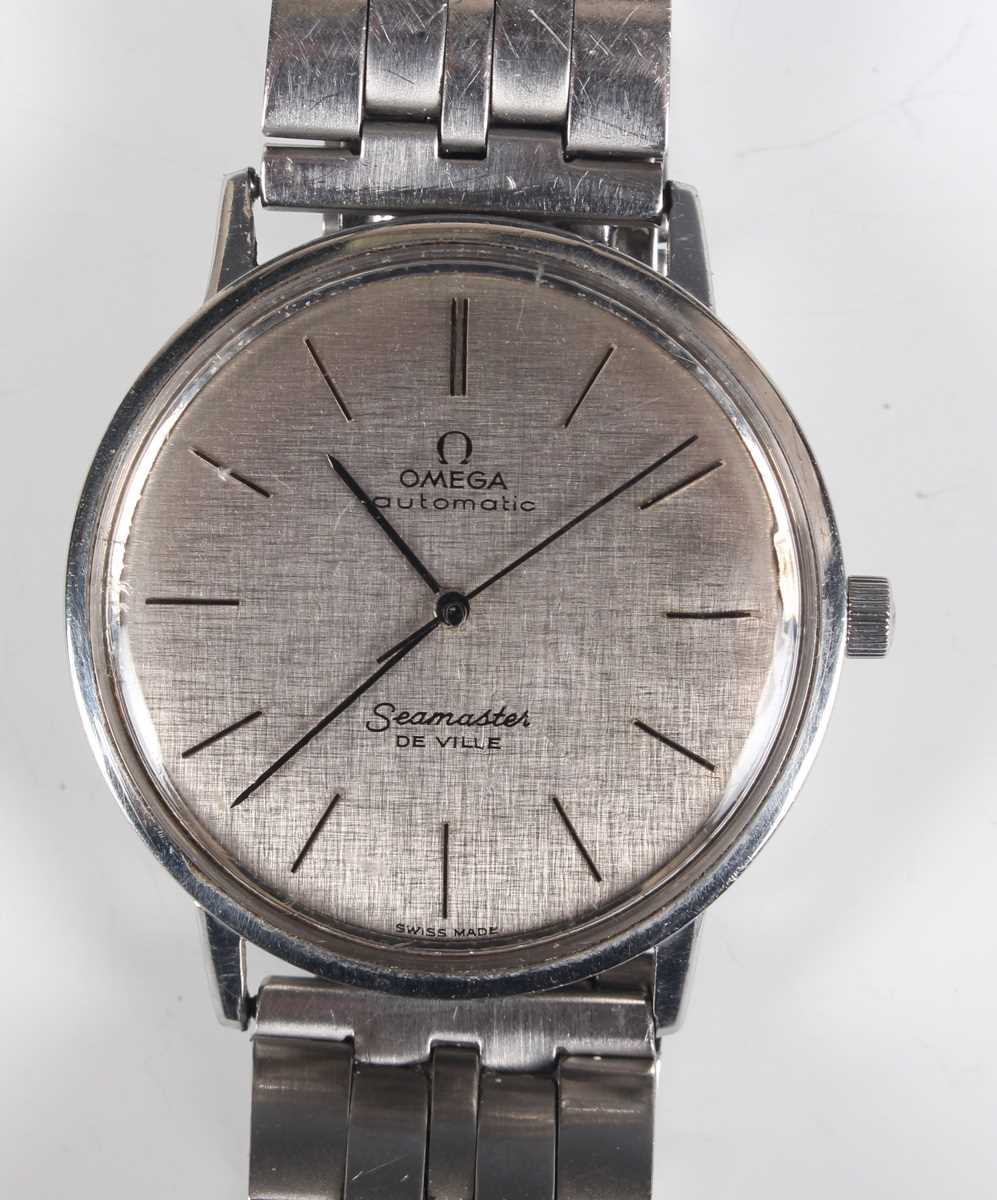 An Omega Seamaster De Ville Automatic steel circular cased gentleman's wristwatch, circa 1965, the